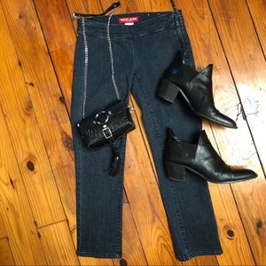 Vintage guess XS 24 jean Capri skinny denim zip y2k